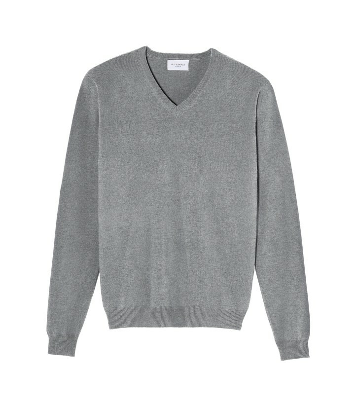 Pull V ajusté - Homme - FLANELLE