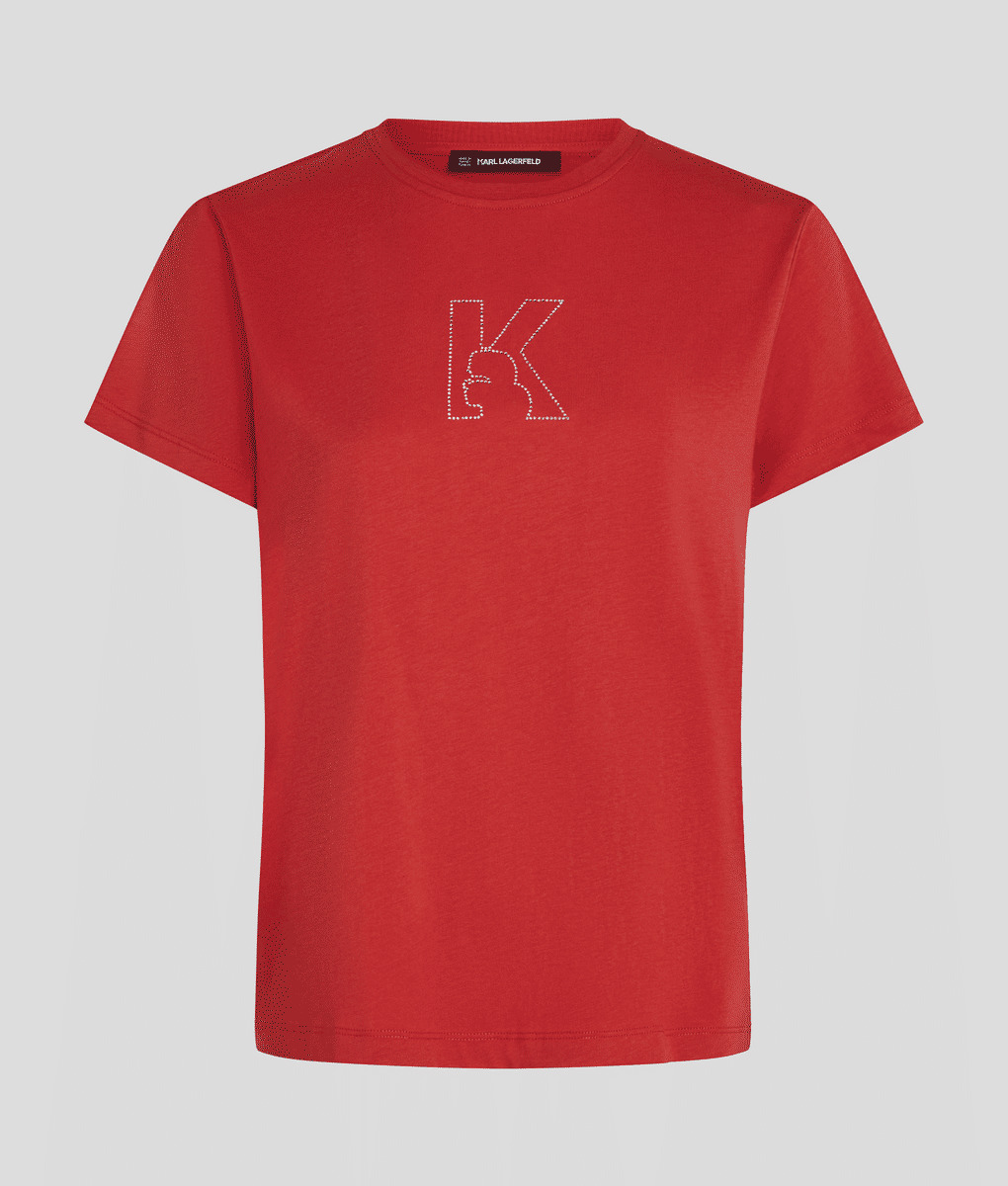 K/LOGO RHNSTN T-SHIRT FEMME