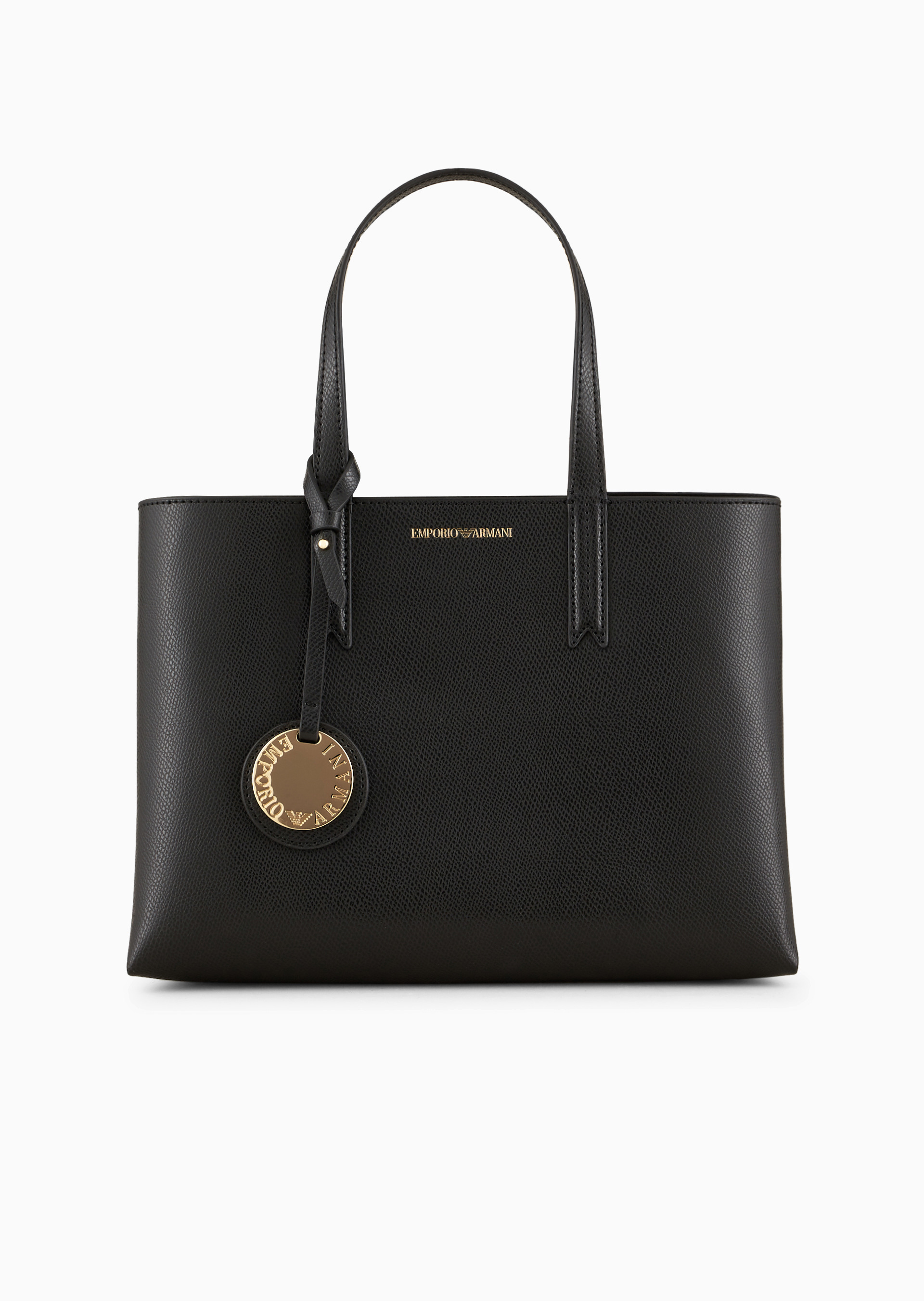 Sac Tote Double Main-Nero/Nero