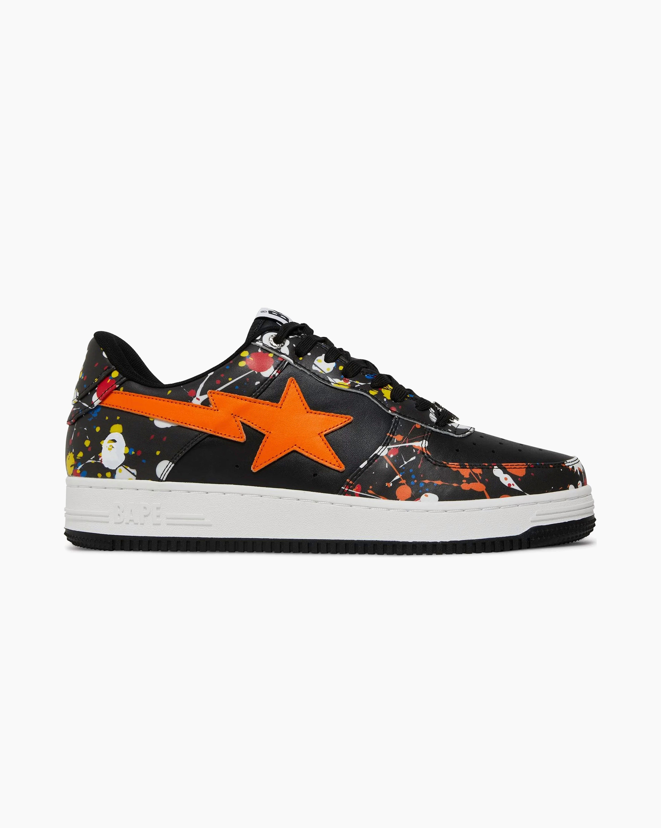 A Bathing Ape Bape Sta Paint Splatter Black