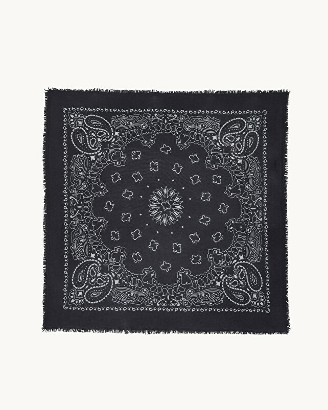 Bandana Hachiko Grand Bandana Cachemire Imprimé, 2 fils