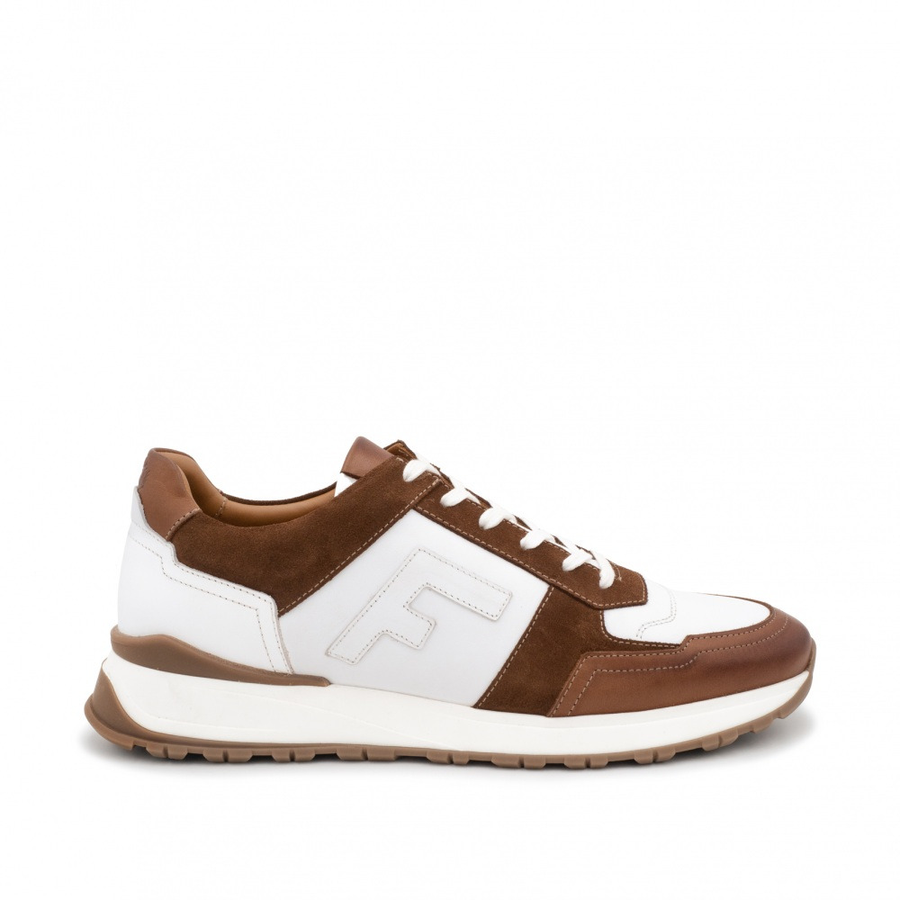 Sneakers RALPH Blanc et Marron