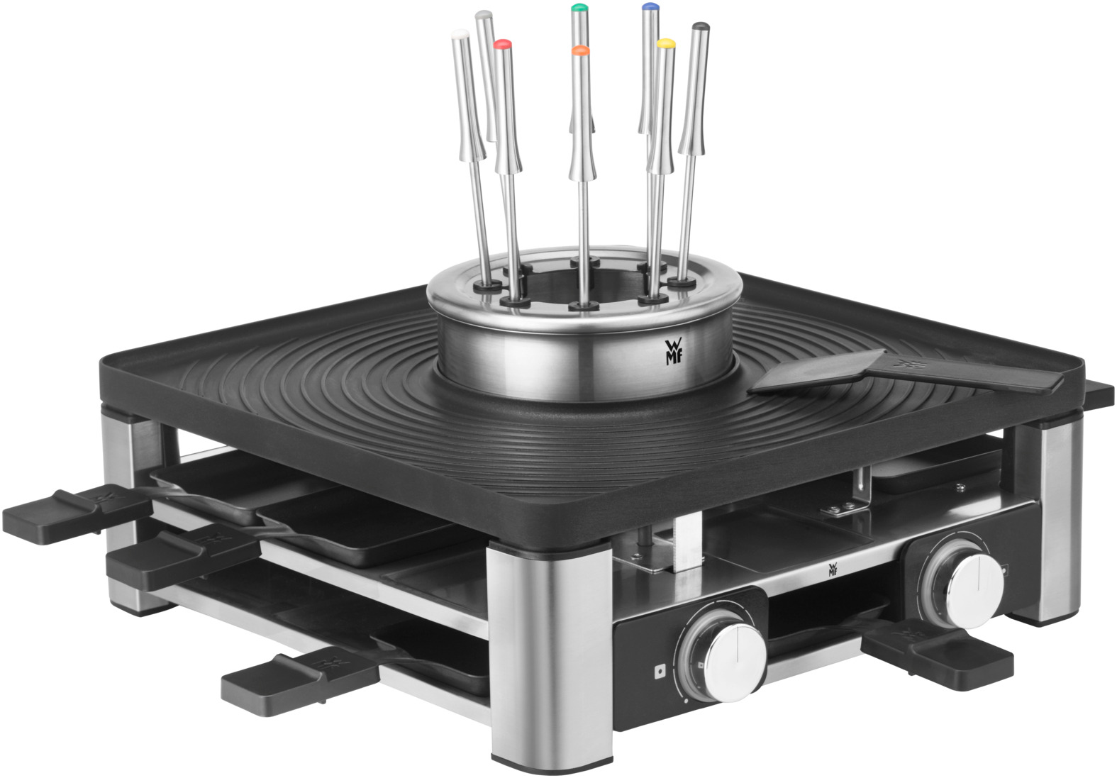 Station Gourmet 3-en-1 Raclette-Grill-Fondue Lumero