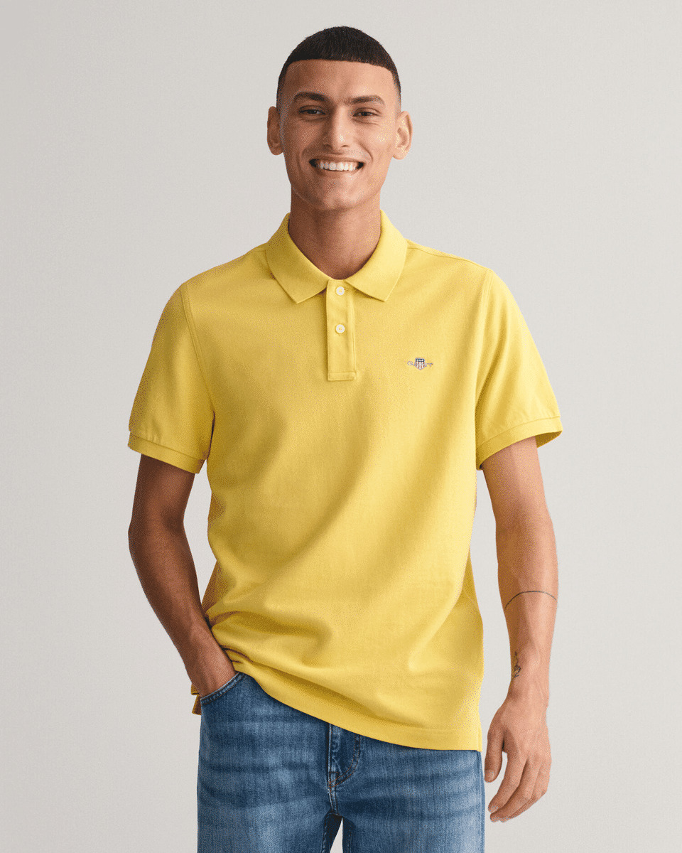 Regular Fit Shield PiquÃ© Polo Shir