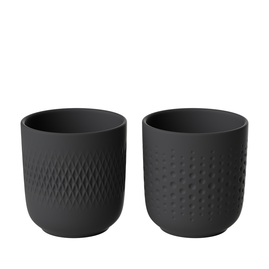 Manufacture Collier noir Mug Set 2pcs