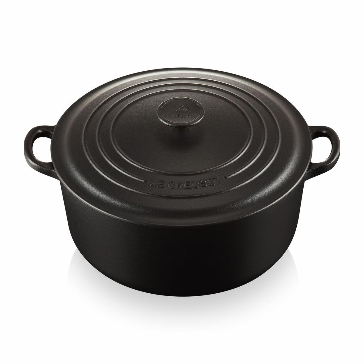 Cocotte ronde 28cm en fonte émaillée noire