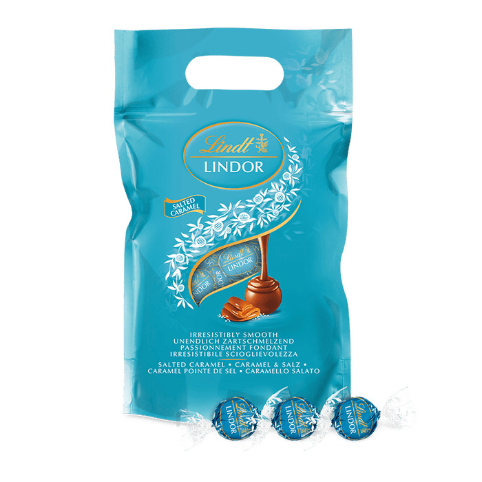 Lindor Sachet Caramel Pointe De Sel 1Kg