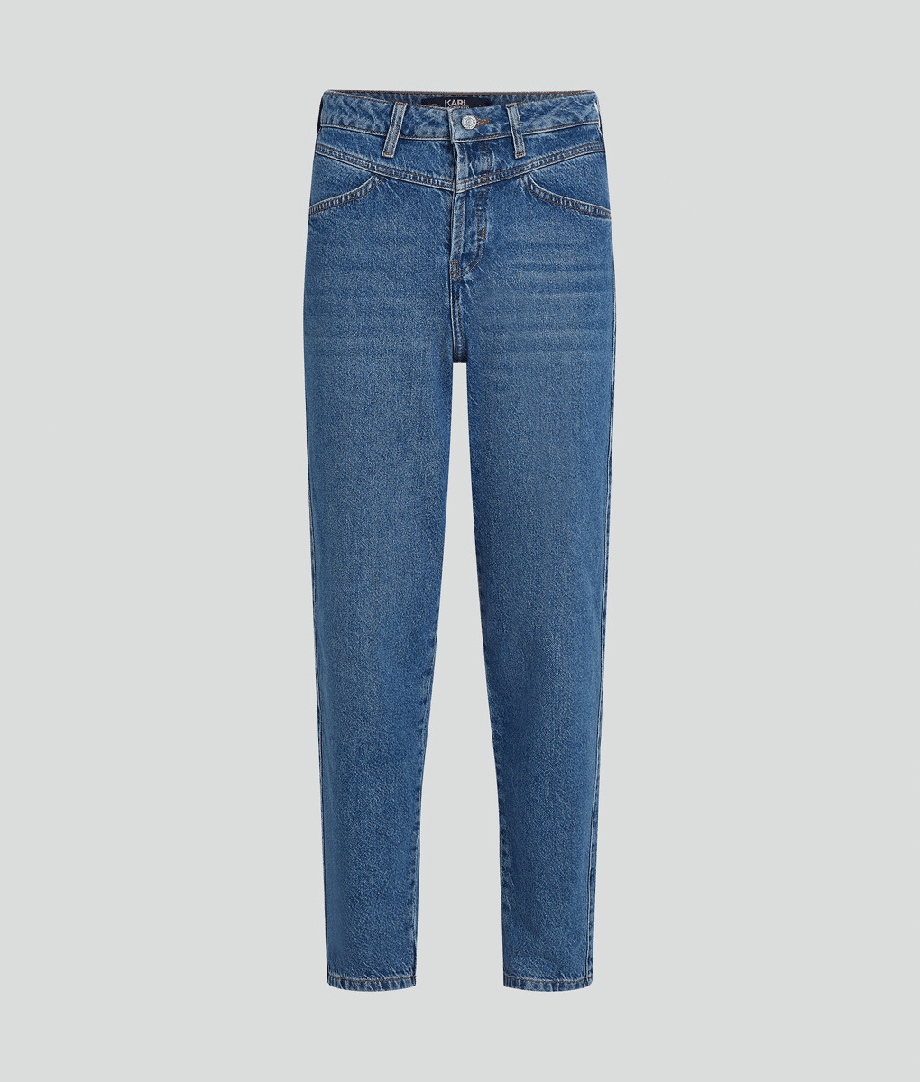 HIGH WAISTED MOM FIT JEAN DENIM FEMME