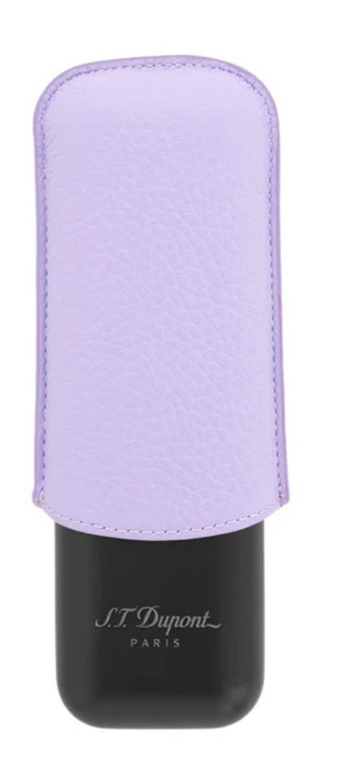 Etui 2 cigares lilas / noir mat