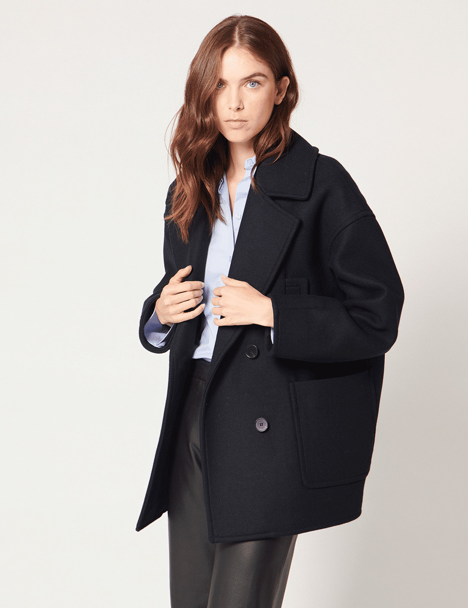 Manteau Martial-Manteau court marine