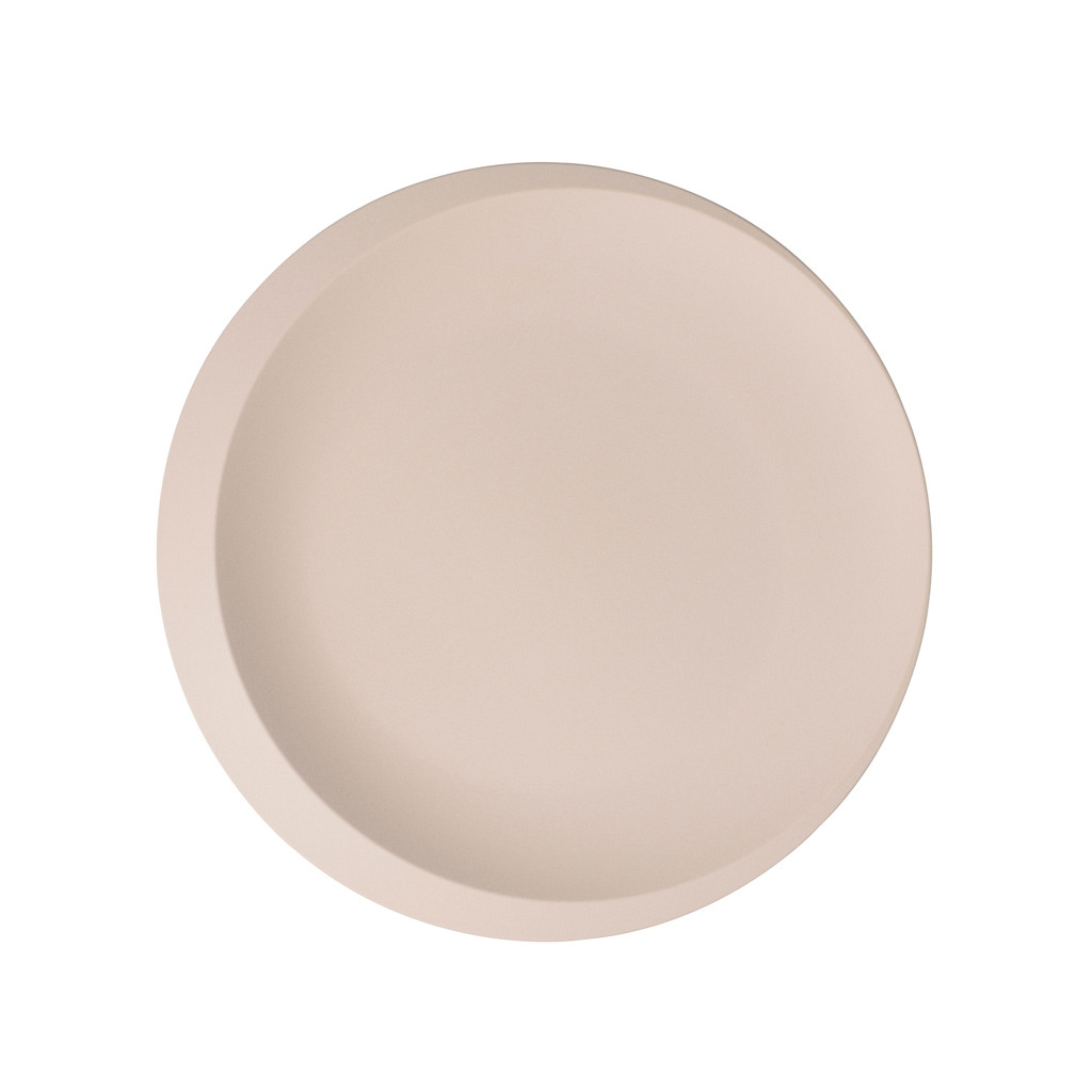 NewMoon Beige - Plat de présentation, beige, en porcelaine haut de gamme