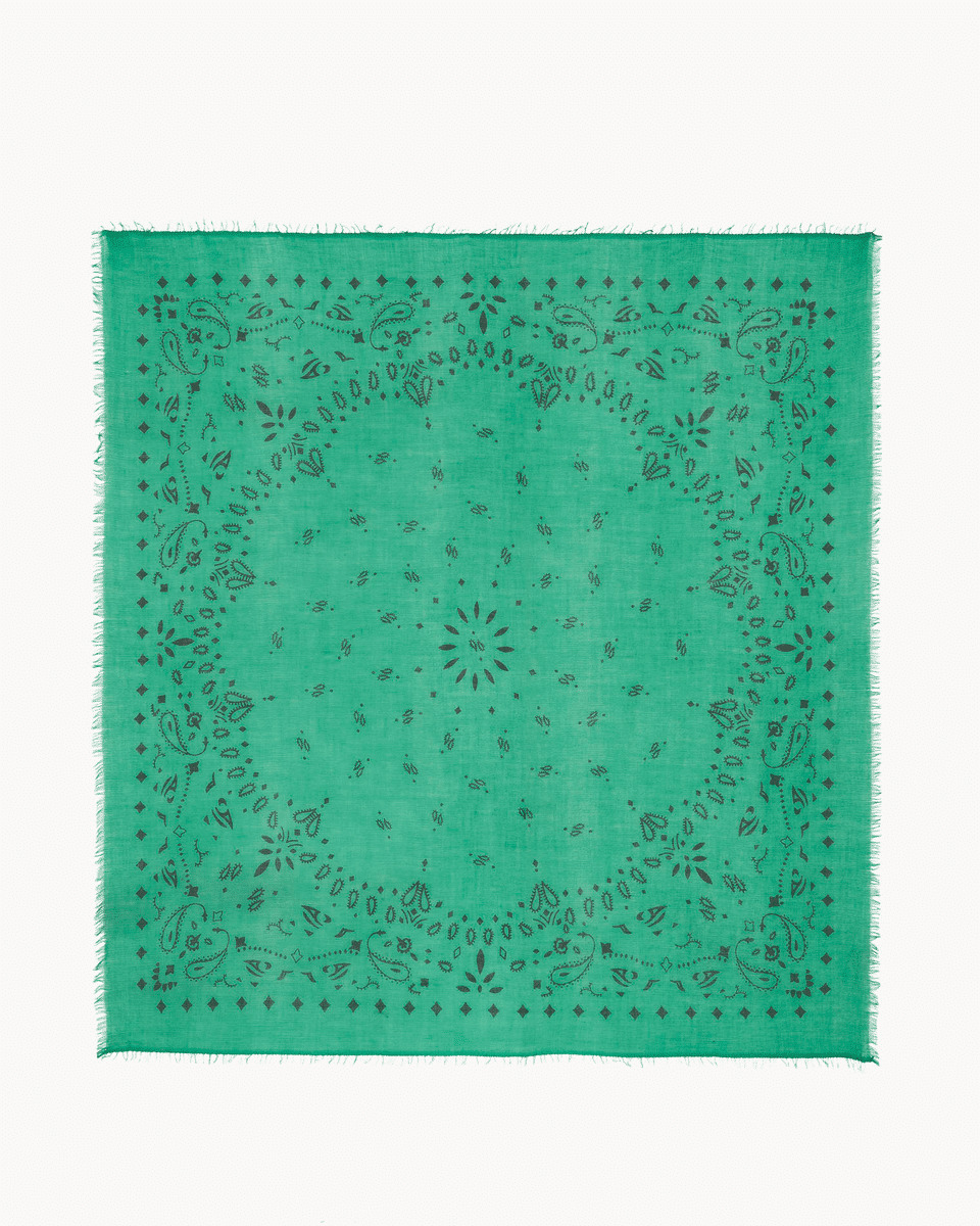 Très Grand Bandana EFFY Très grand bandana en voile de cachemire, 2 fils