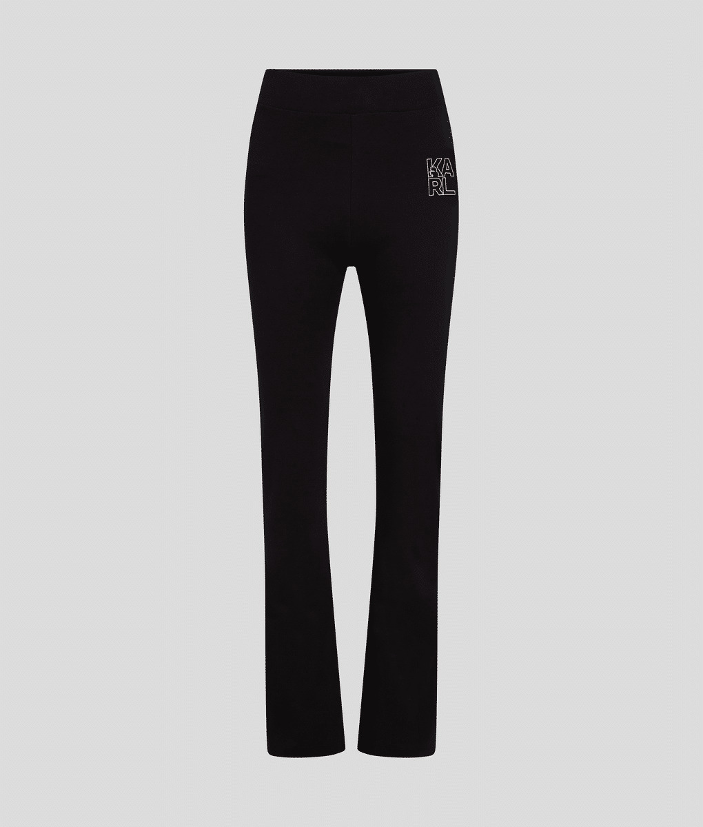 SOLID KNITTED PANTALON FEMME