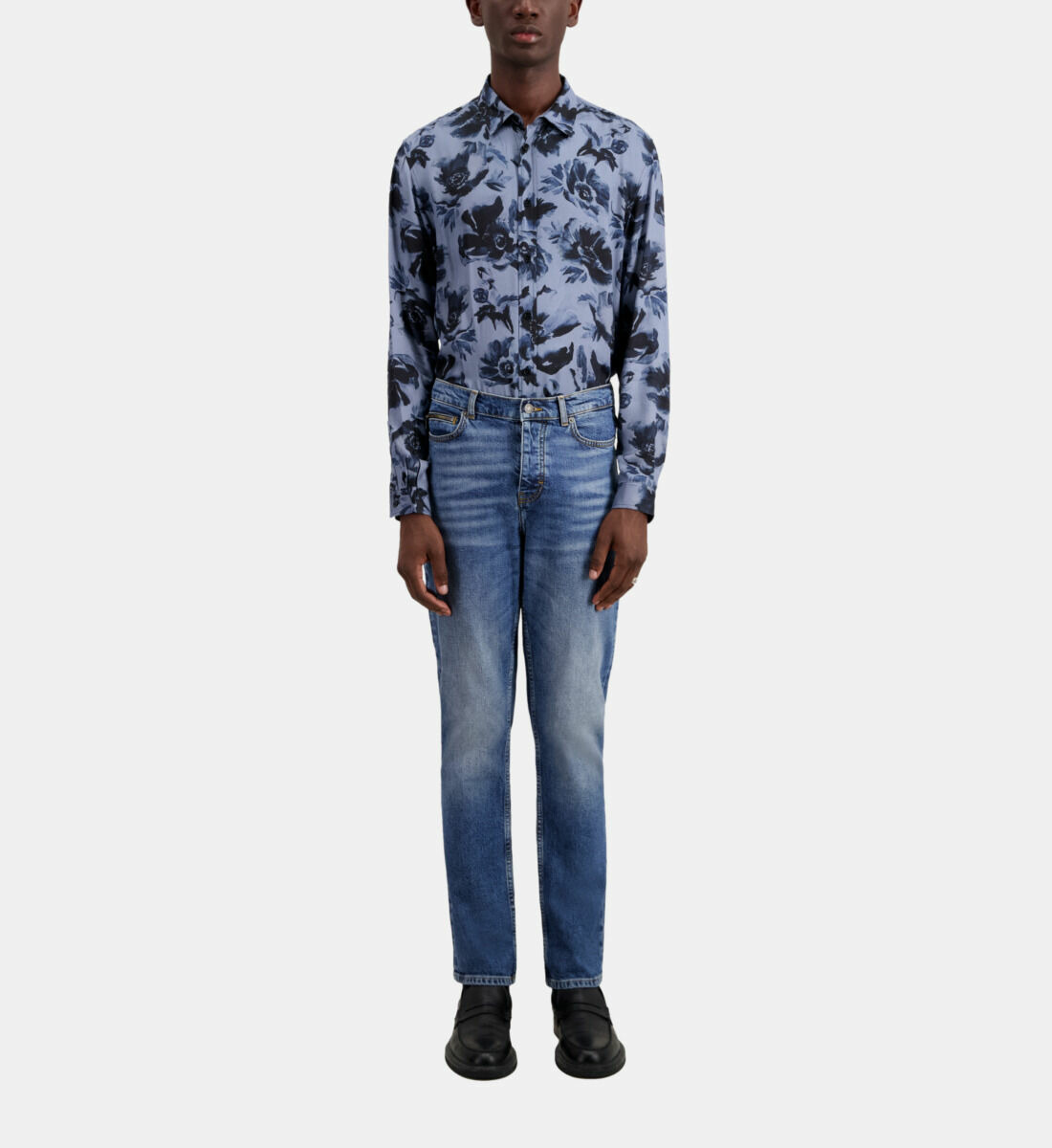 Jean Bleu Foncé Slim Homme