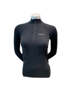 Midweight Half Zip Baselayer Femme Noir