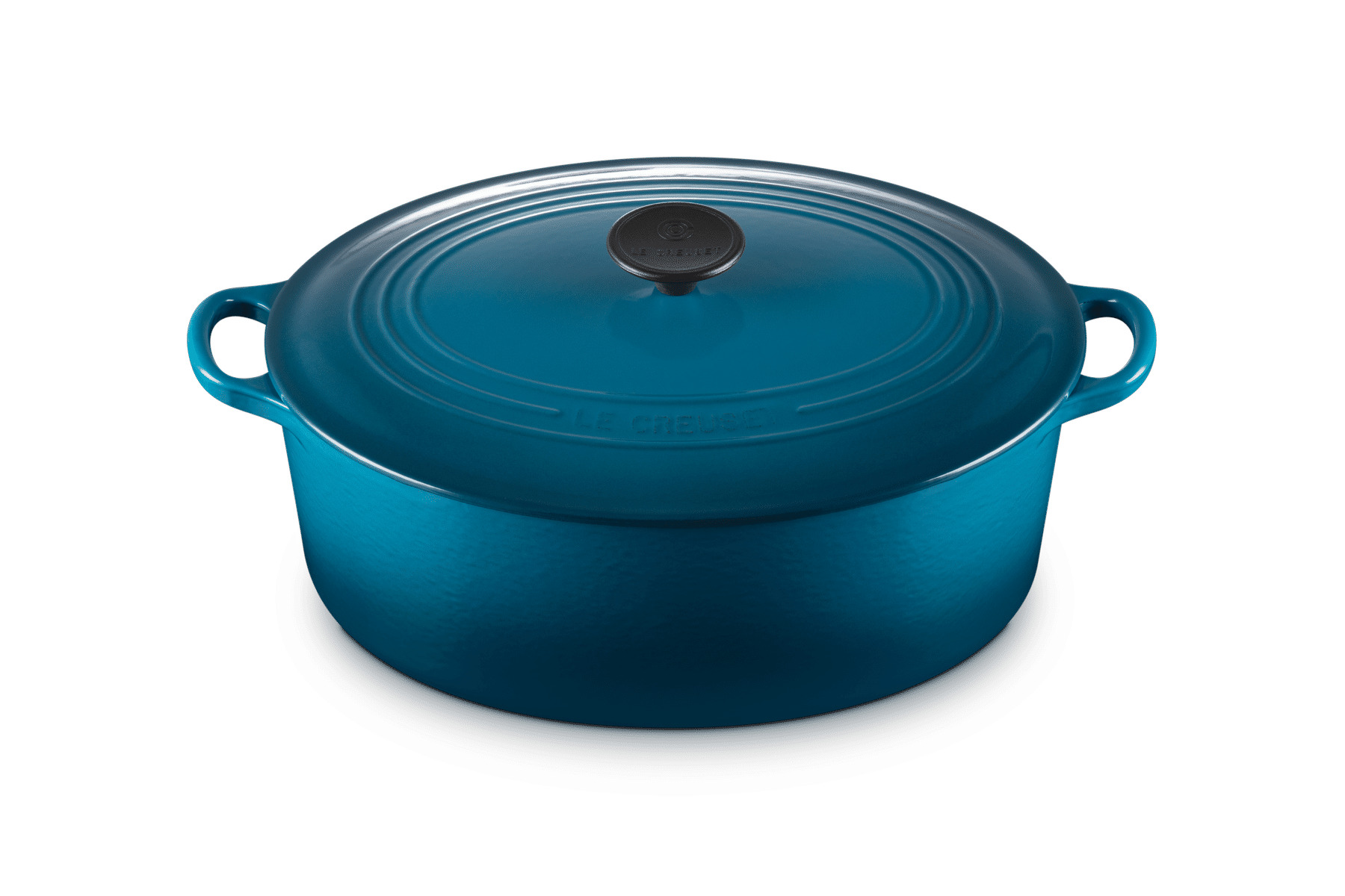 Cocotte ovale 31cm en fonte émaillée deep teal