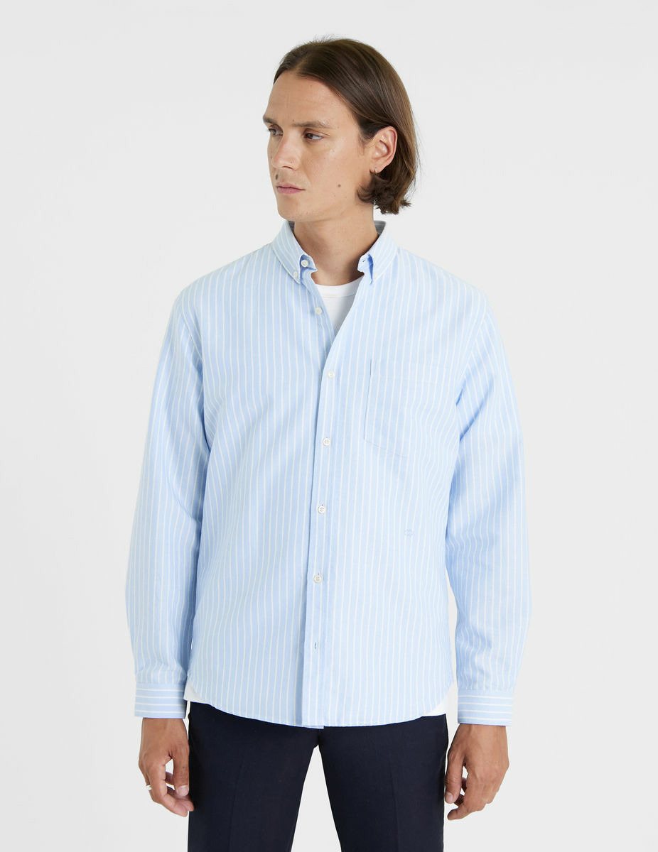 Chemise Gabriel rayée bleue