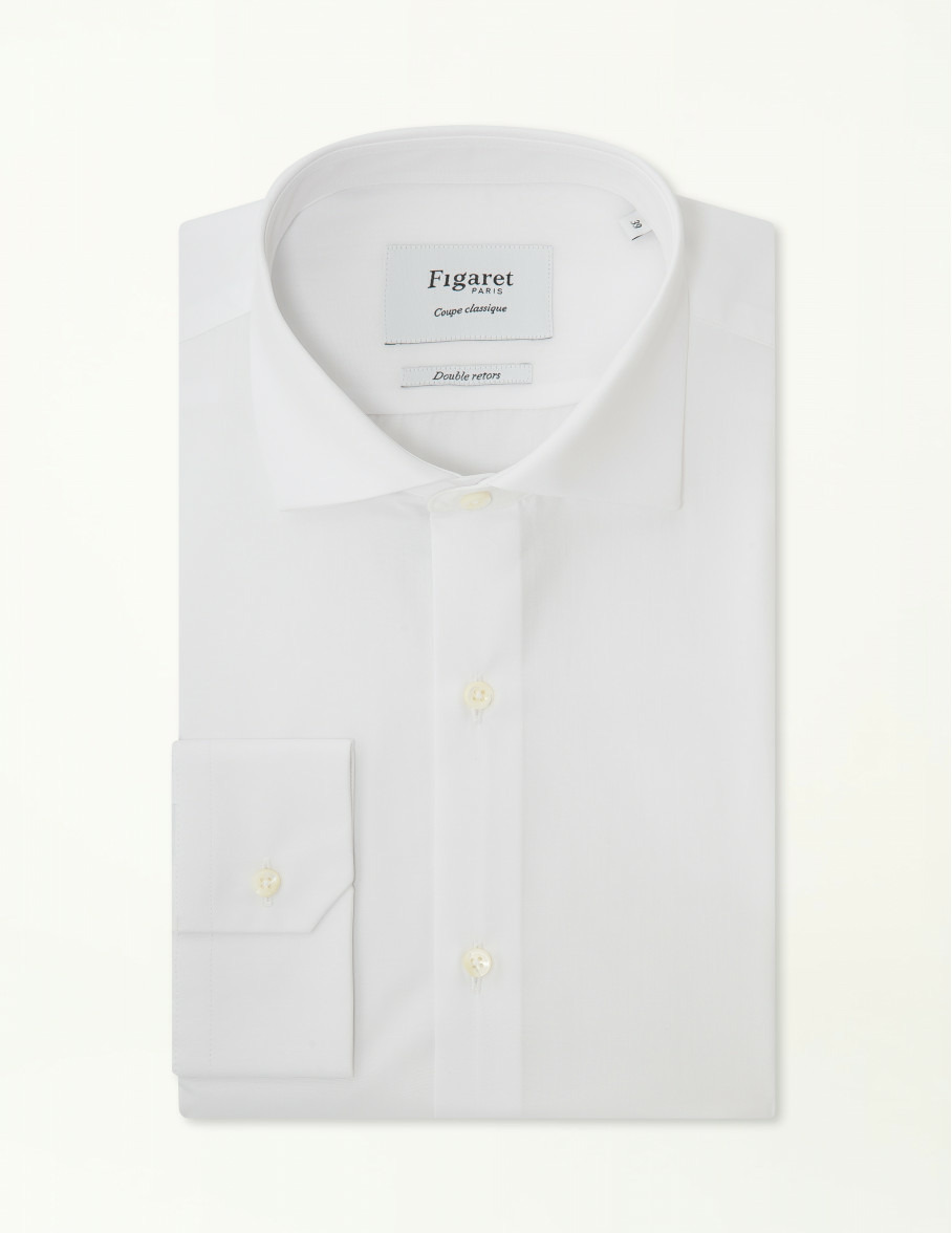 Chemise Classique en popeline blanche