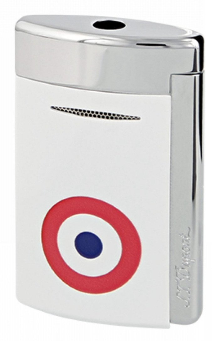 Briquet Minijet finition blanc cocarde