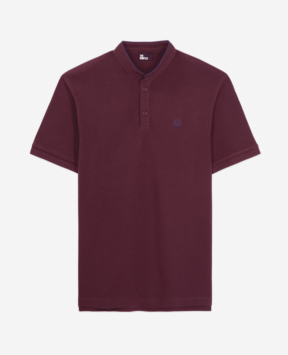 Polo Bordeaux En Coton Homme