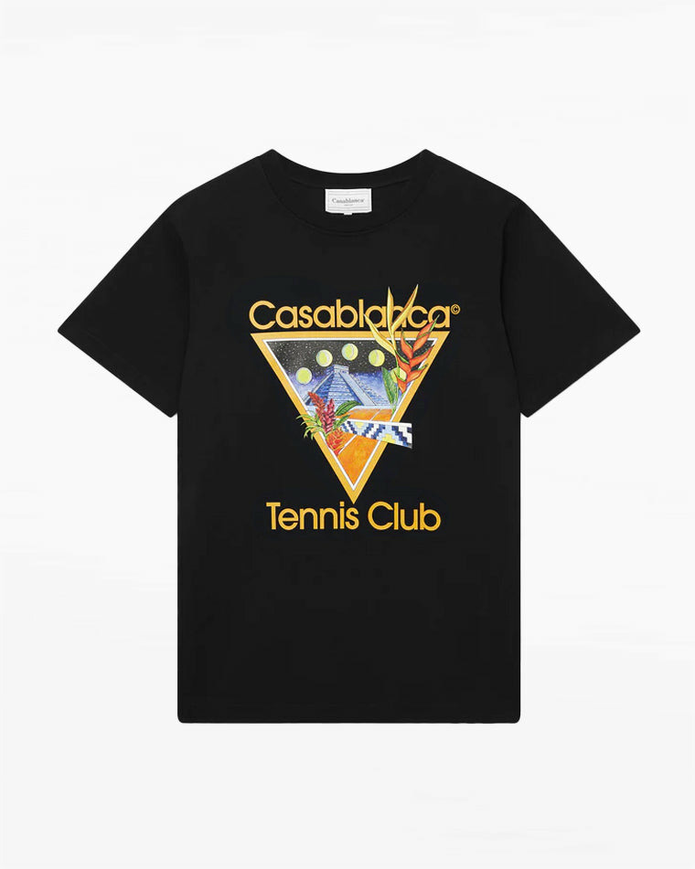 Casablanca T-Shirt Tennis Club Icon Noir