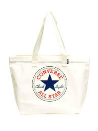 Canvas Tote Egret/Blue