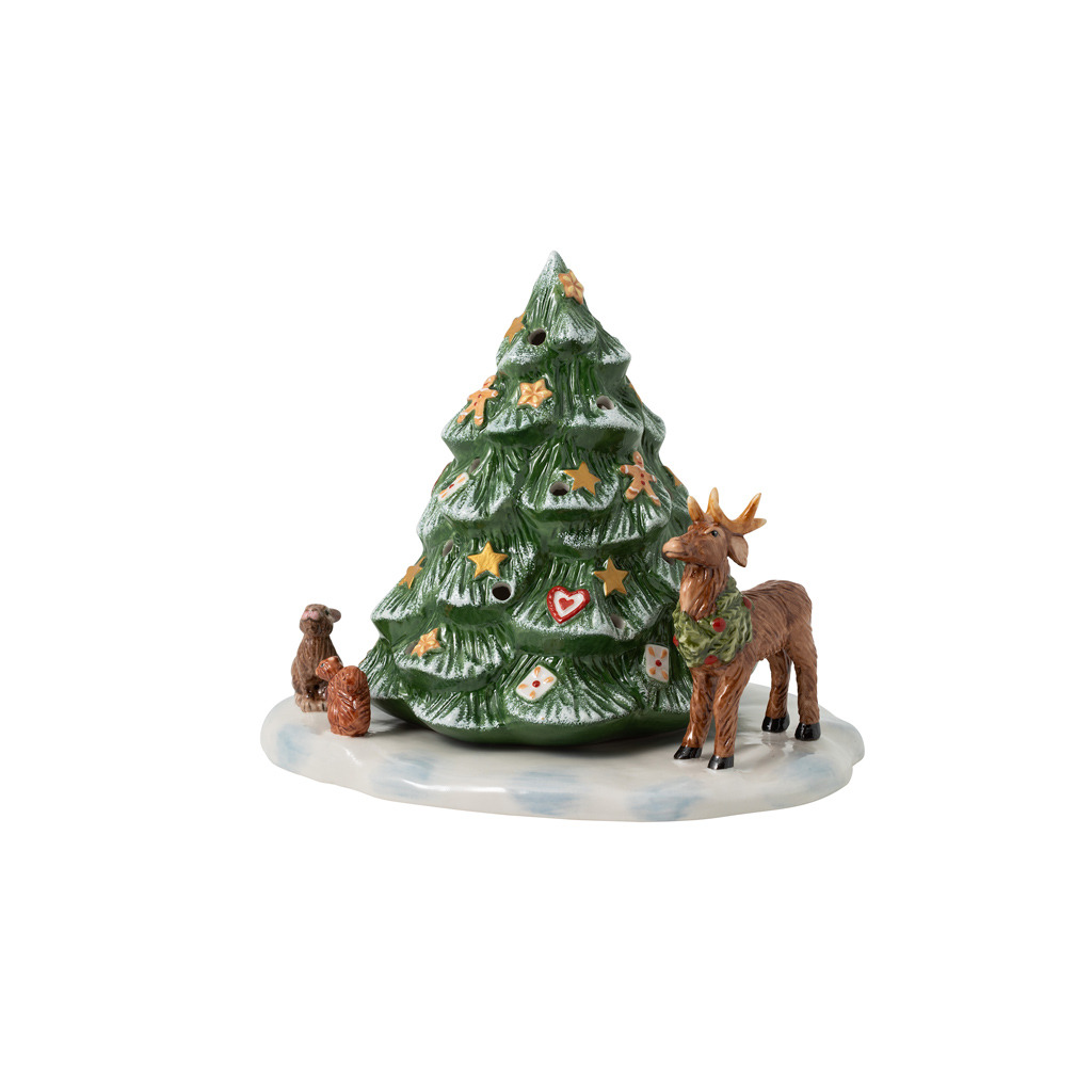 Christmas Toy’s sapin de Noël avec animaux de la forêt, 23 x 17 x 17 cm