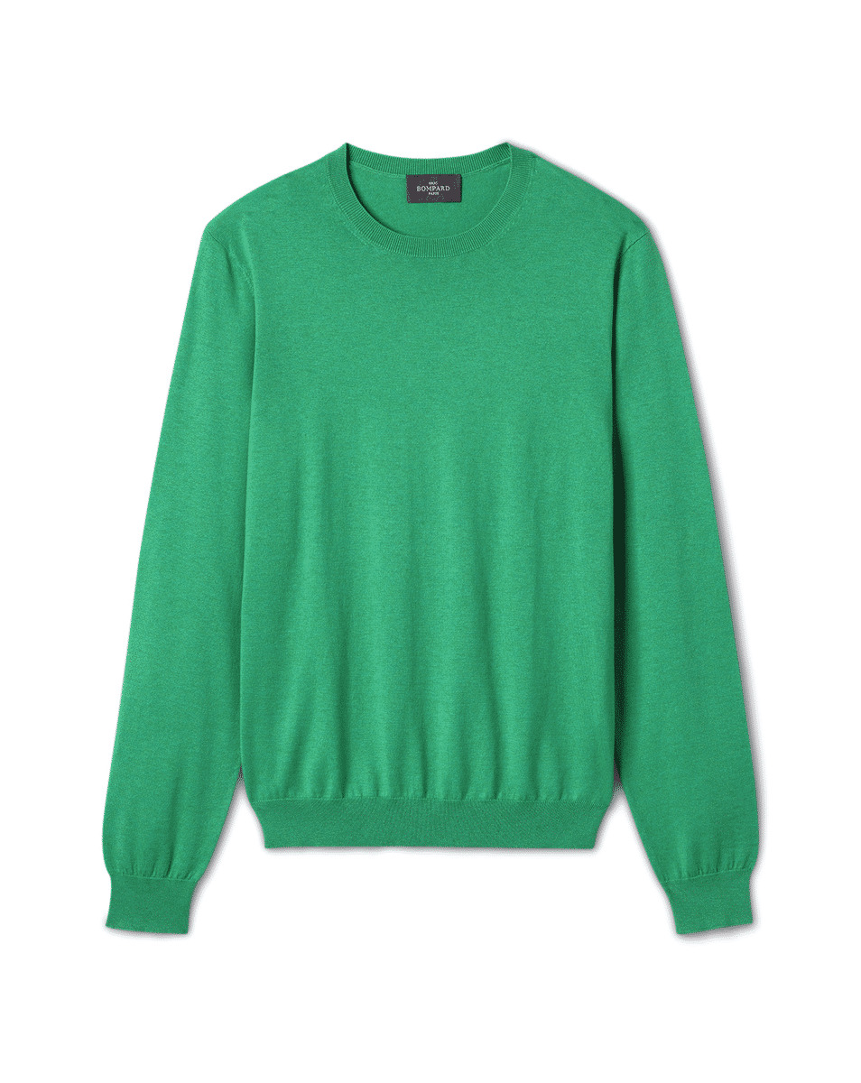 Pull col rond - Homme - VERT TUPPER