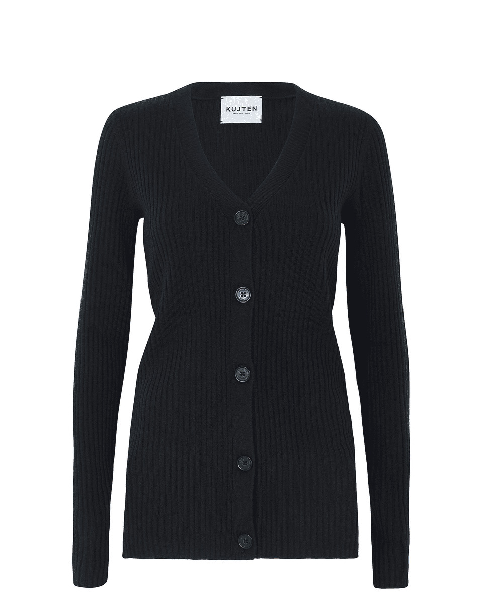 Cardigan Mike Cardigan long cachemire côtelé femme