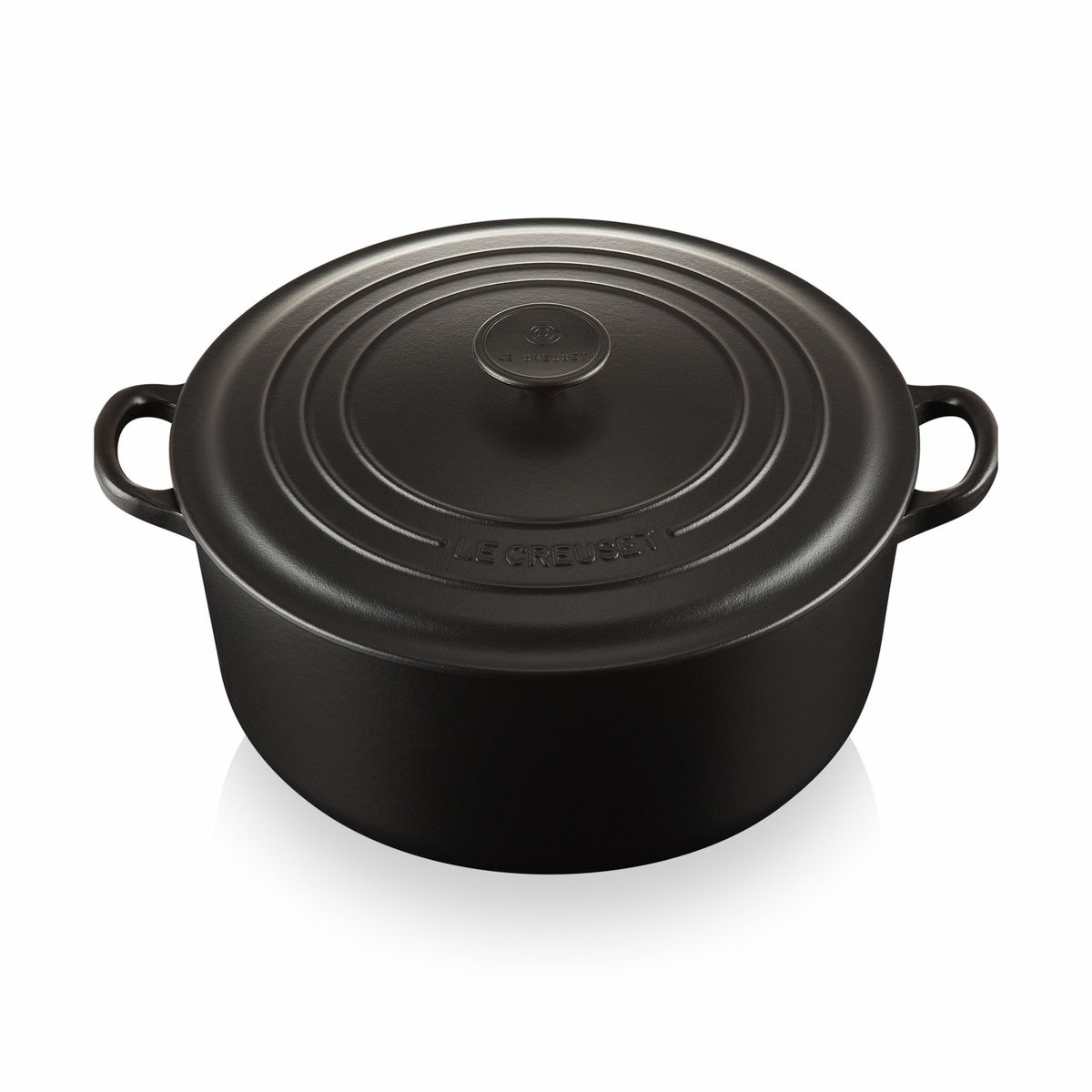 Cocotte ronde 26cm en fonte émaillée noire