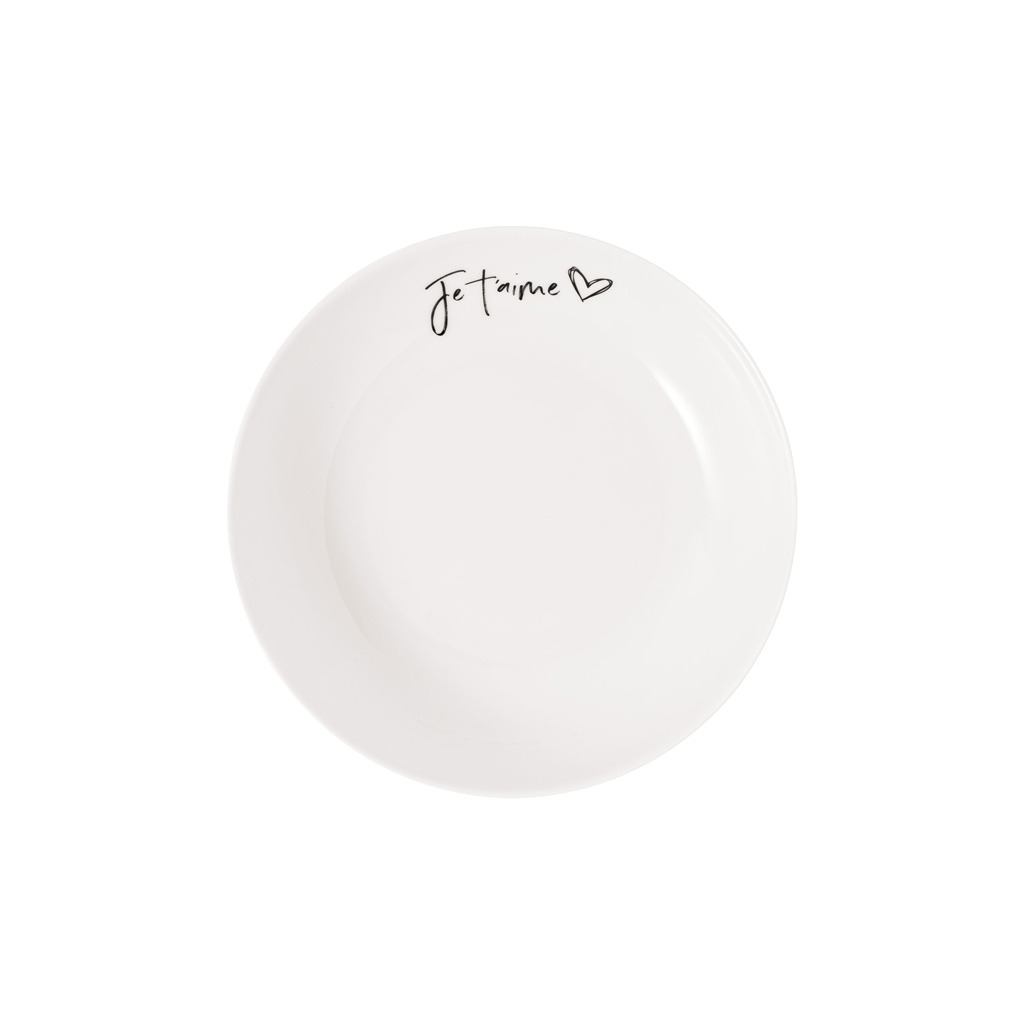 Statement - Assiette creuse « je t'aime », ⌀18 cm