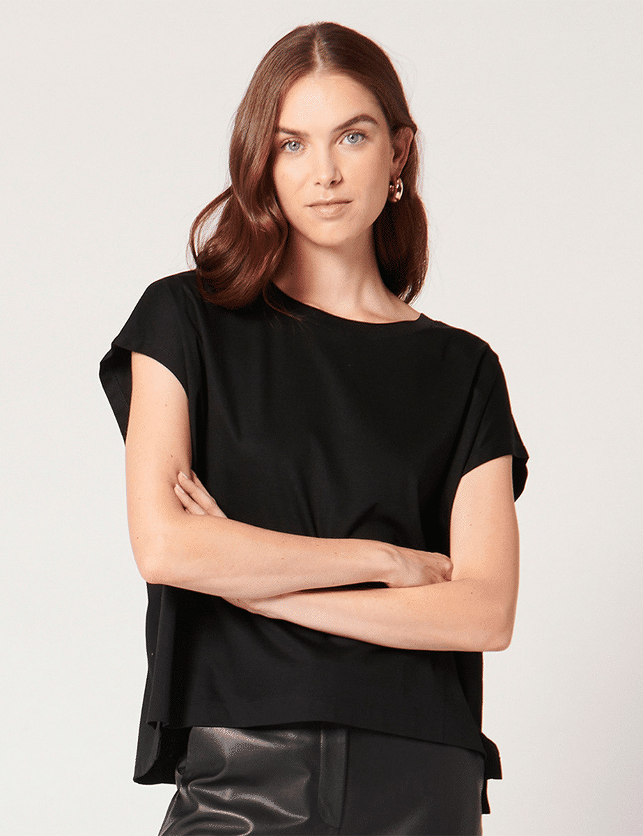 Top Towa Noir en Coton