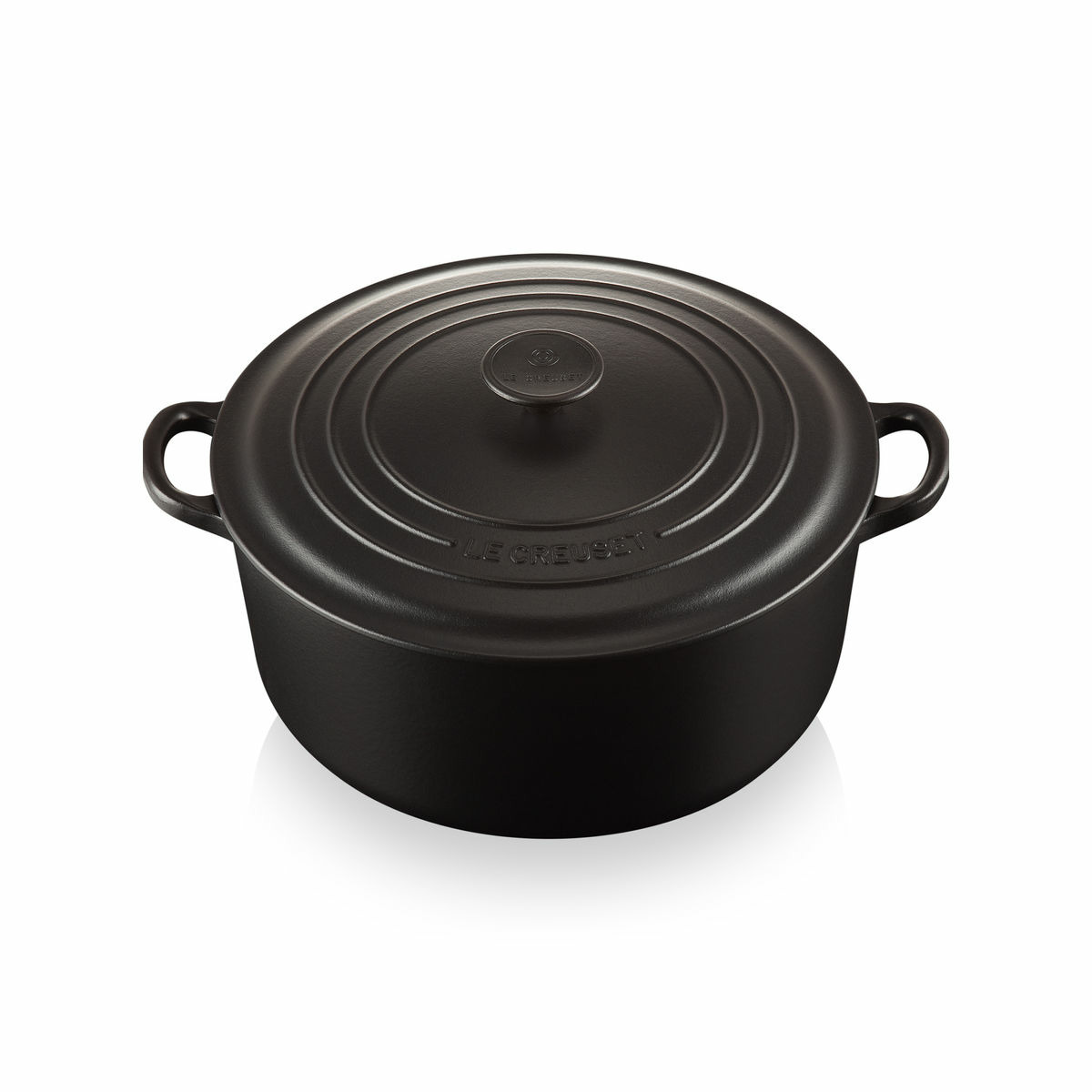 Cocotte ronde 24cm en fonte émaillée noire