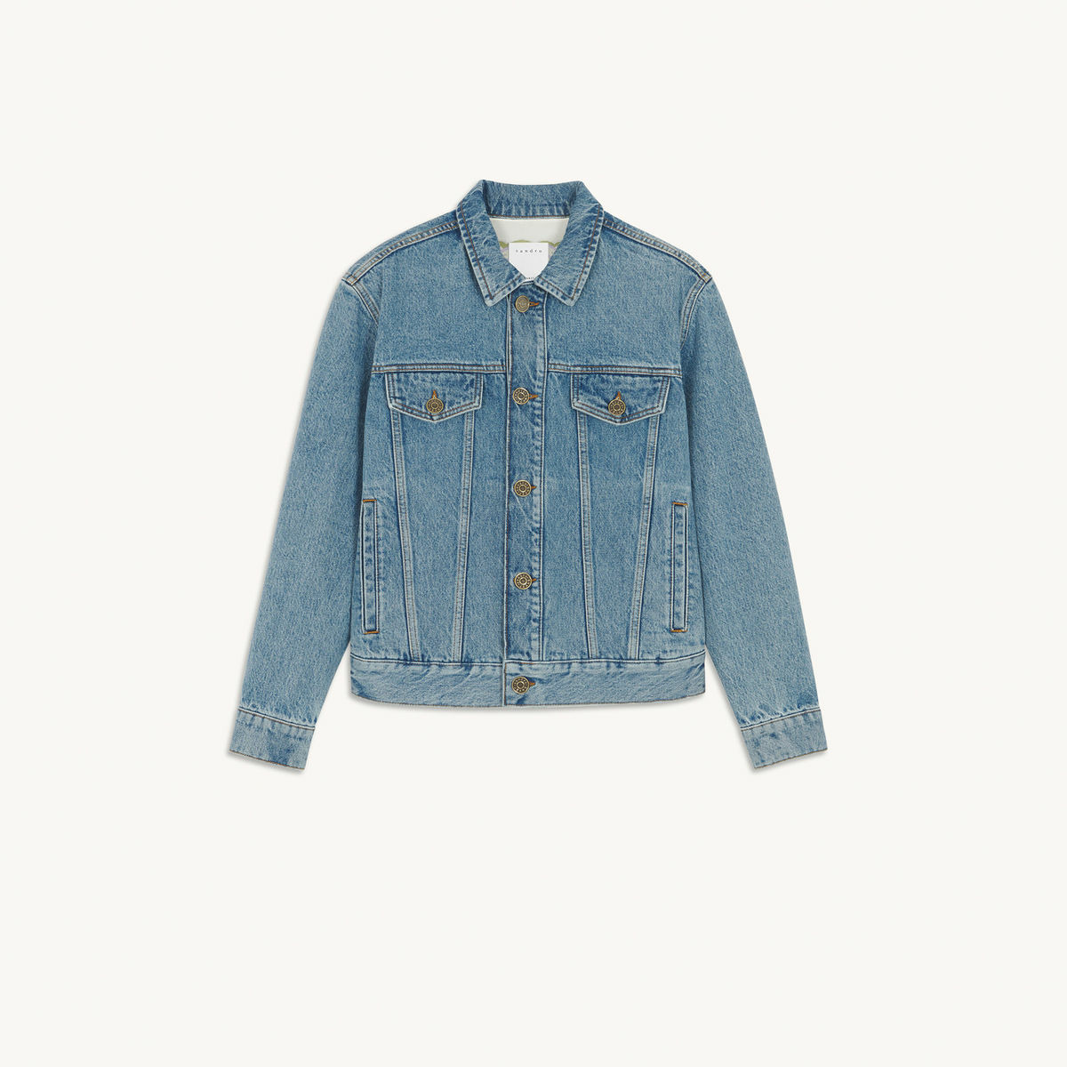 Veste en jean à doublure imprimée