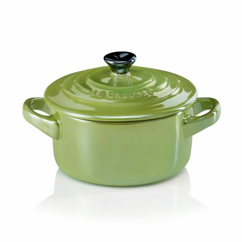 Mini cocotte 10cm en céramique Collection Métallics vert