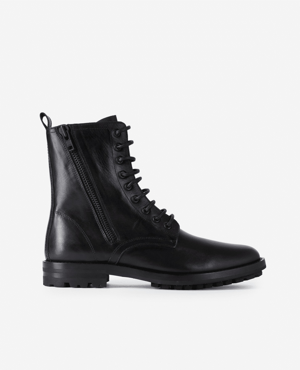 Bottes Ranger Avec Fermeture Éclair Latérale