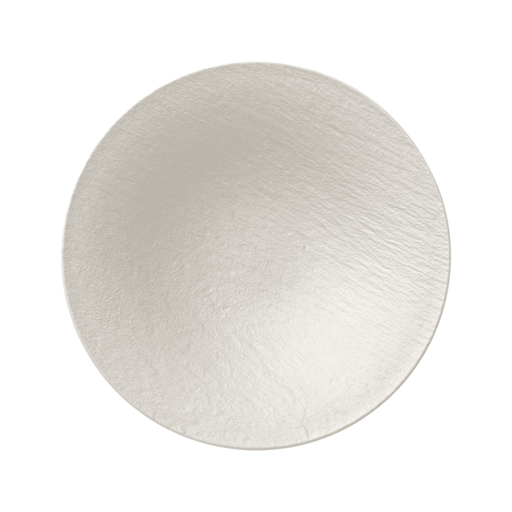 Manufacture - Plat creux, rond, blanc, en porcelaine haute qualité, diamètre 28,5cm, 440 ml