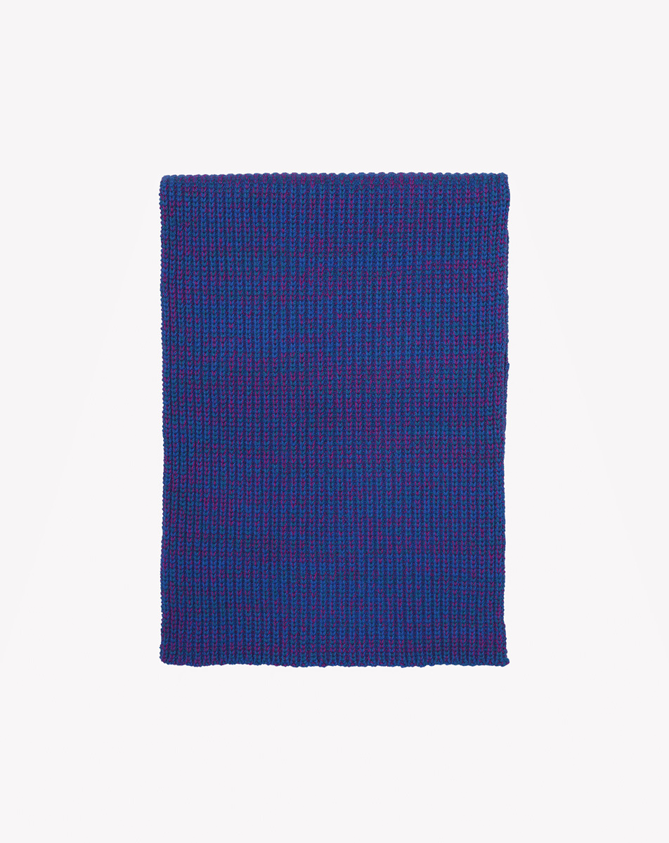 Écharpe mouliné tricolore 170 cm x 30 cm - Accessoire - MOULINE COBALT