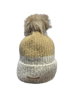 Pristine Peak Pom Bonnet Beige