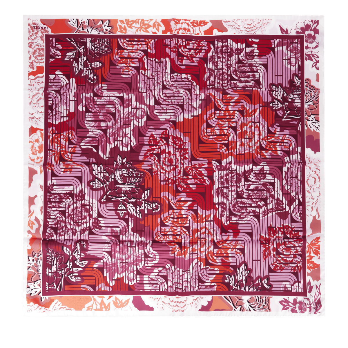 Motif Pivoine  - Carre F - Multico Cerise