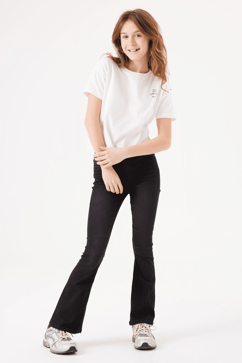 Girls Jeans Rianna Flared fit Black