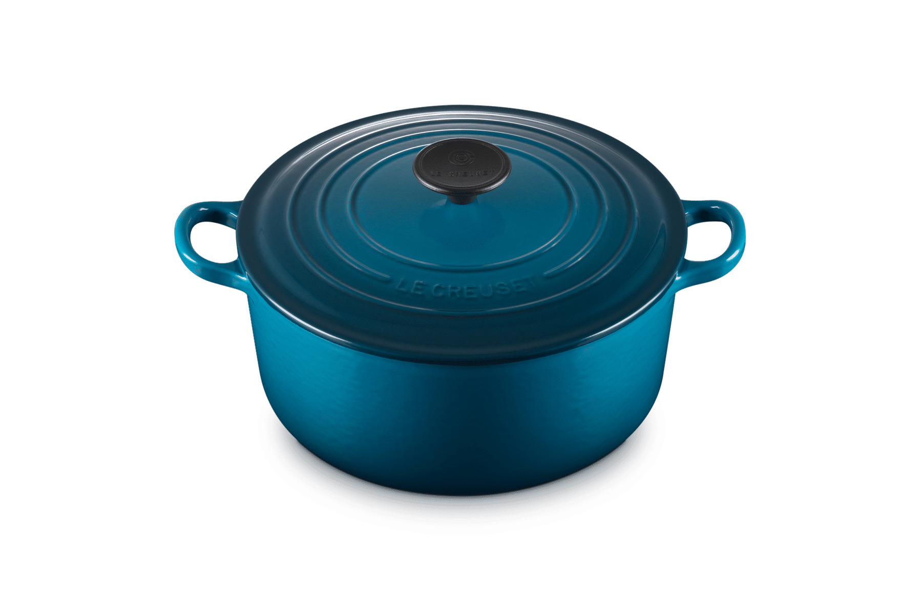 Cocotte ronde 24cm en fonte émaillée deep teal