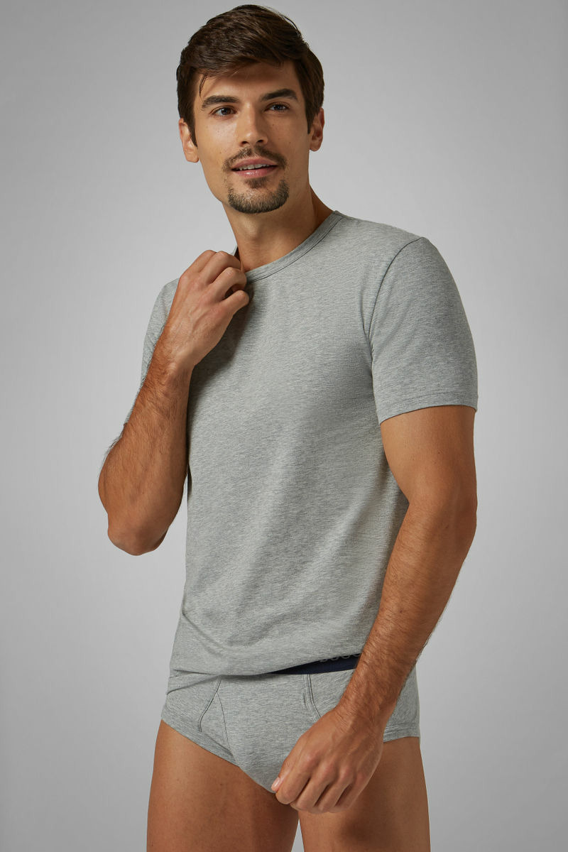 T-Shirt En Jersey De Coton Stretch