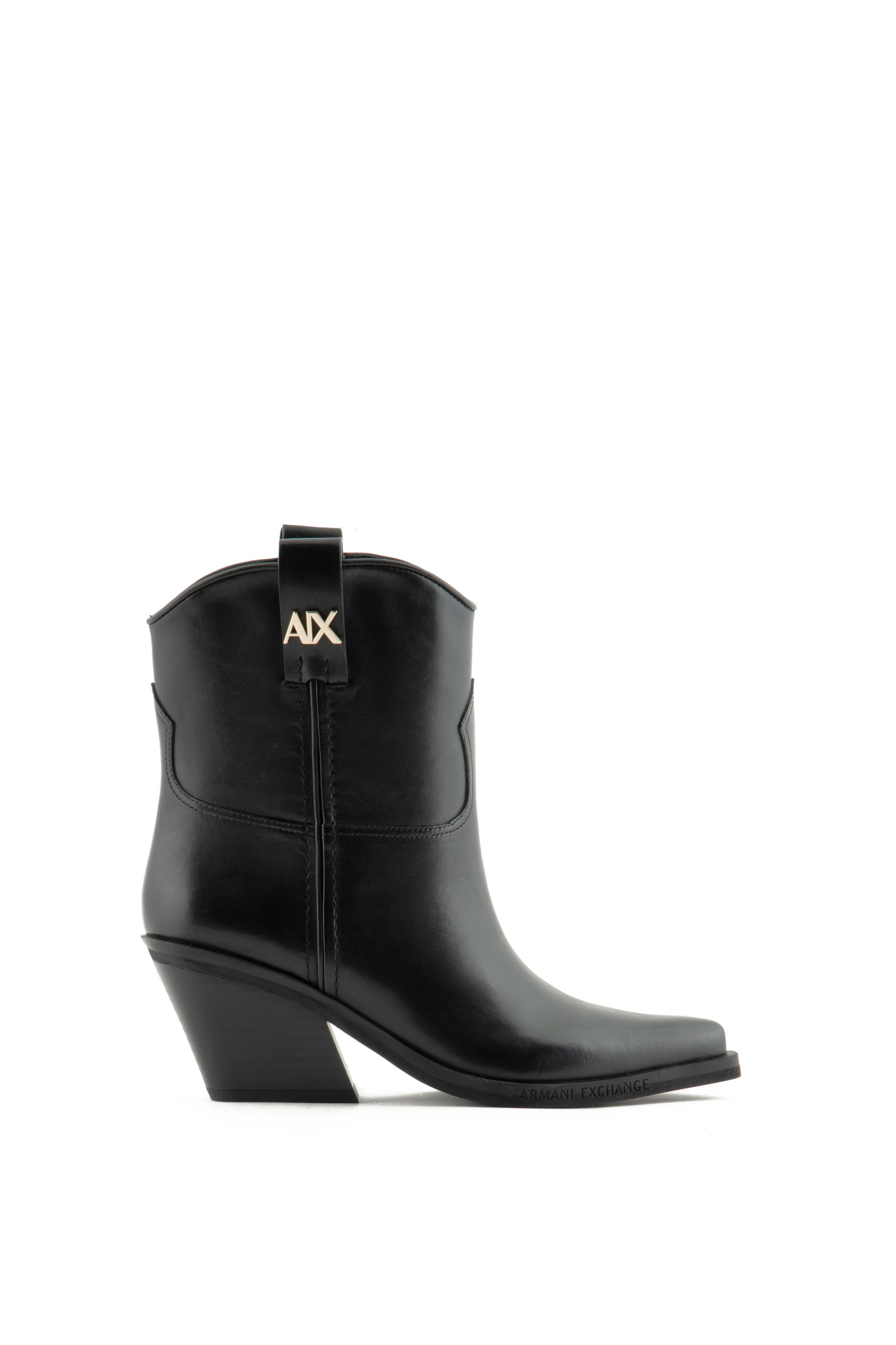 Bottines Cuir De Veau-Noir