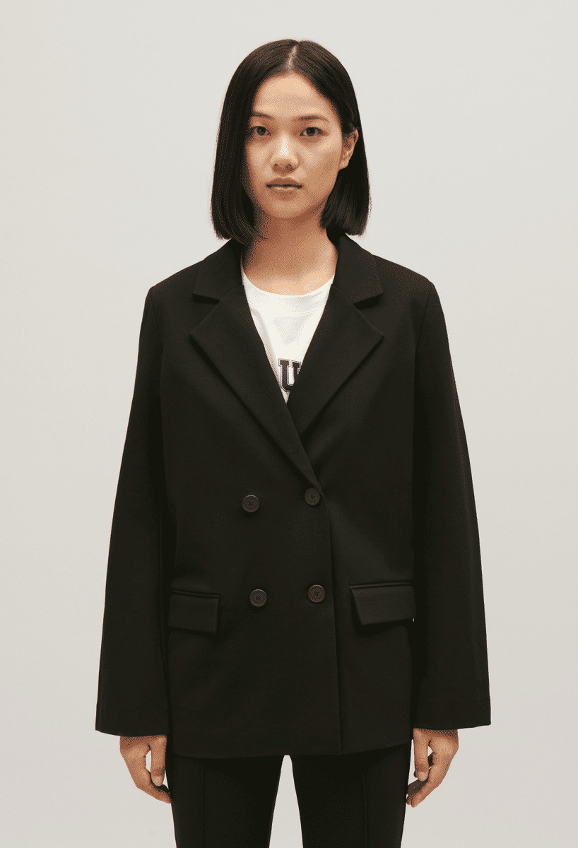 Veste tailleur oversize noir