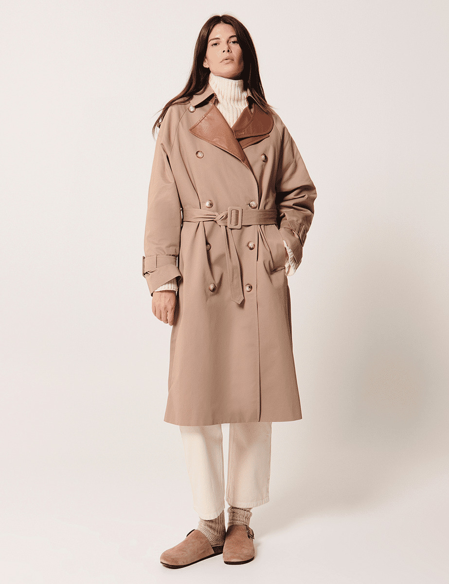 Trench Tadae Mastic en Coton