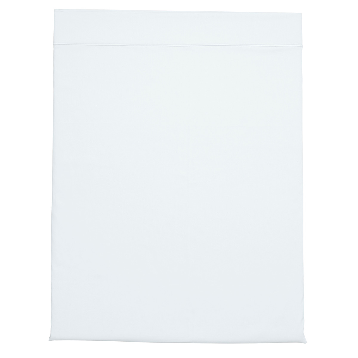 Drap plat Partition Satin de coton Coloris Blanc