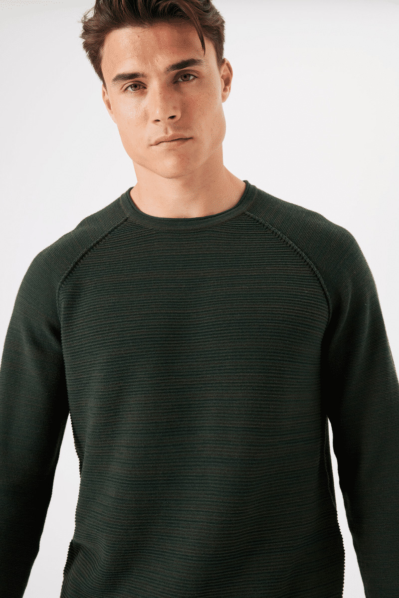 Men Sweater Green