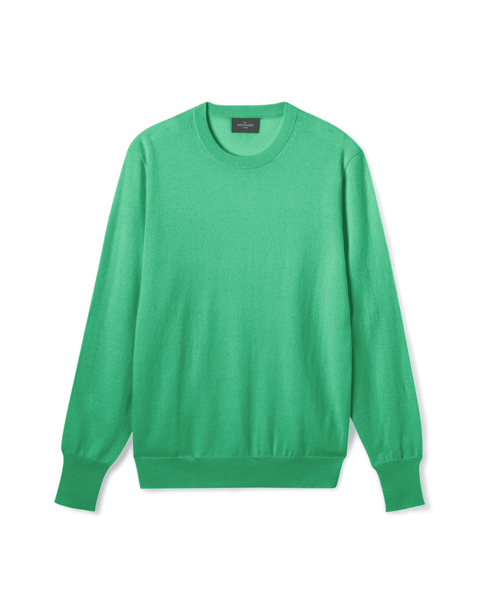 Pull col rond classique - Homme - VERT TUPPER