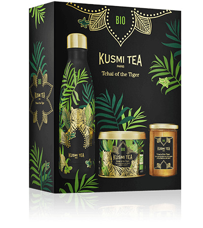 Coffret Tchai of the Tiger bio - Boîte 100g + bouteille 50cl + gelée